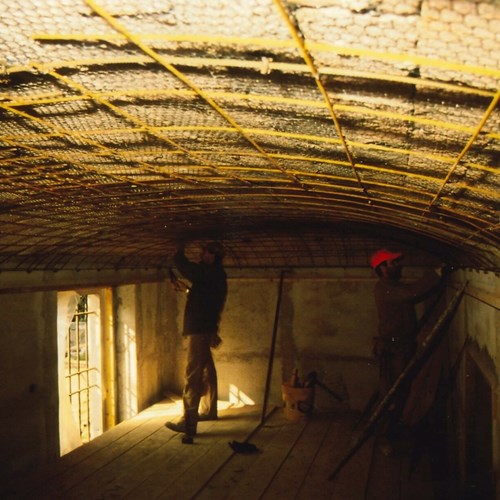 Lavori di restauro di una villa del 700