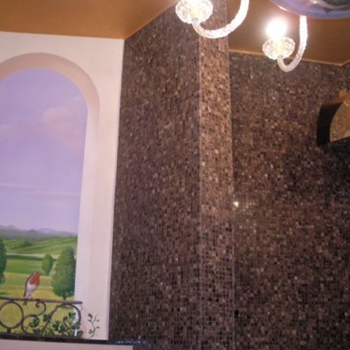 Rivestimenti doccia villa trifamiliare a Fidenza