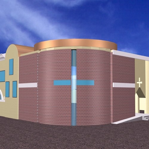 Render Edificio polifunzionale Fidenza Montanari Costruzioni