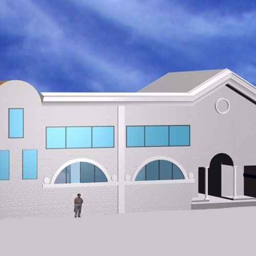 Render Edificio polifunzionale Fidenza Montanari Costruzioni