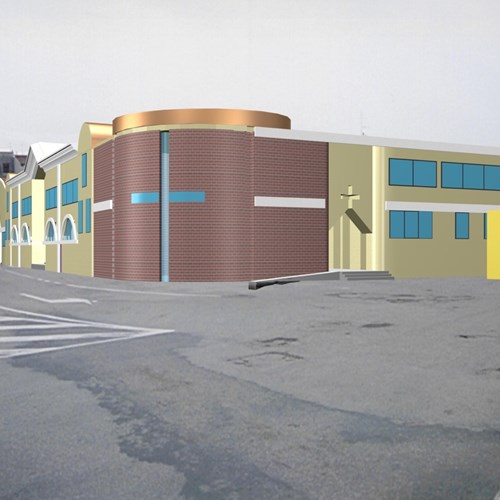 Render Edificio polifunzionale Fidenza Montanari Costruzioni