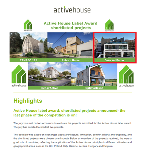 Active House Label Award