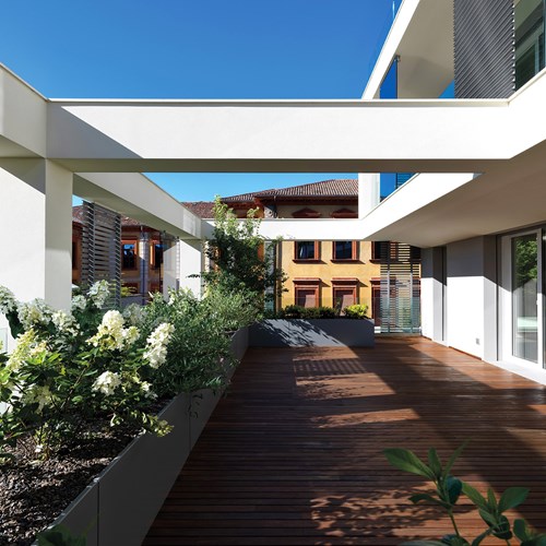 Casa sul Parco Fidenza particolare terrazzo