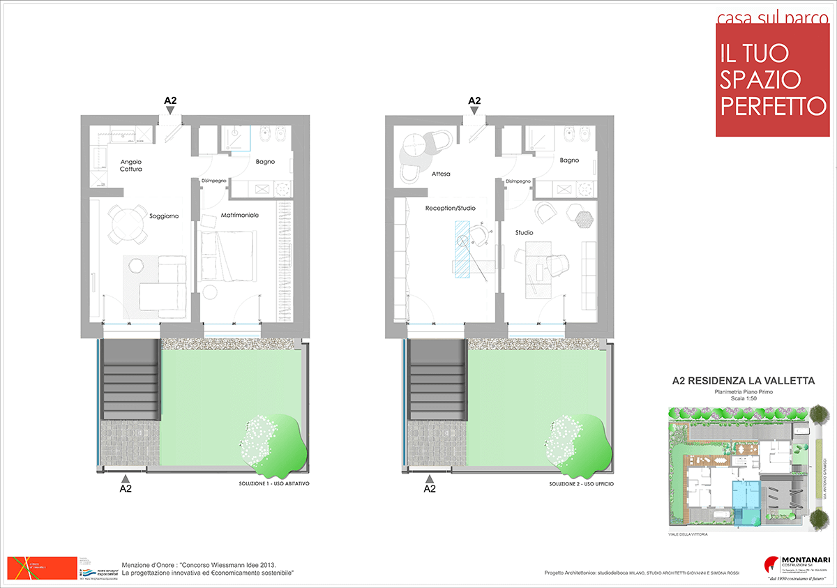 planimetria residenza la valletta casa sul parco