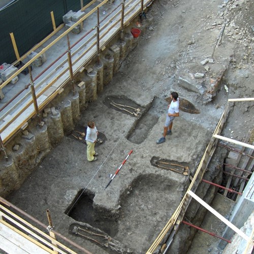 Scavi archeologici in Fidenza opera di Montanari Costruzioni